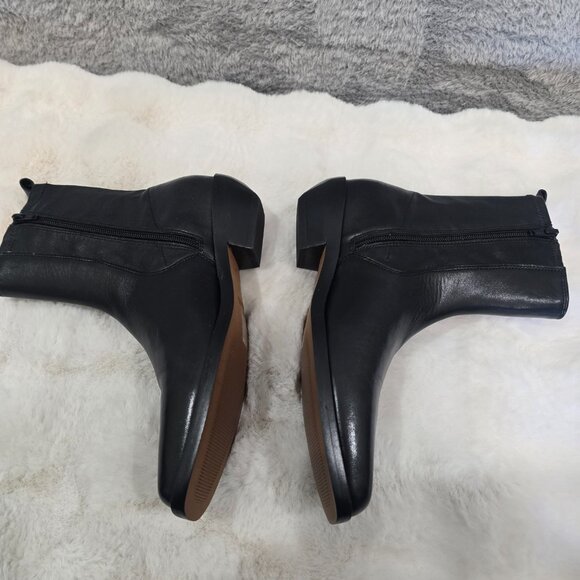 Madewell Idris Black Leather Ankle Boot Bootie Women Sizes NEW Western Inspired - Picture 9 of 12